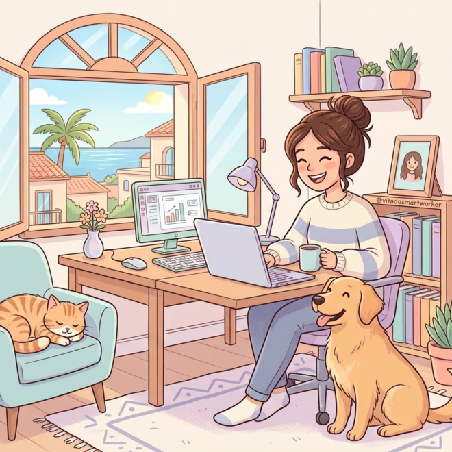 Smart working e animali domestici: la scienza dietro una convivenza che rigenera la mente